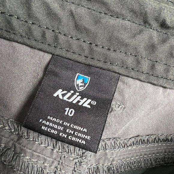 Kuhl Spire Shorts 10 Women Gray Performance Quick Dry UPF 50 Sun Protect 6285 - Picture 5 of 6